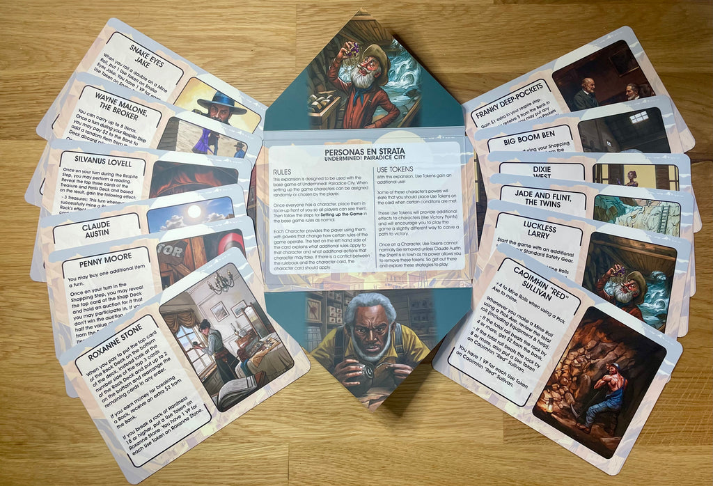 Personas en Strata (Expansion to Undermined! Pairadice City)